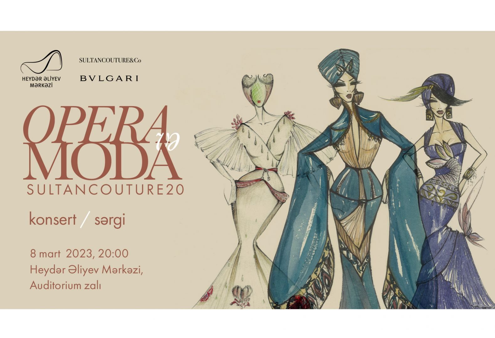 Baku to host Opera and Fashion. Sultan Couture 20 concert & exhibition