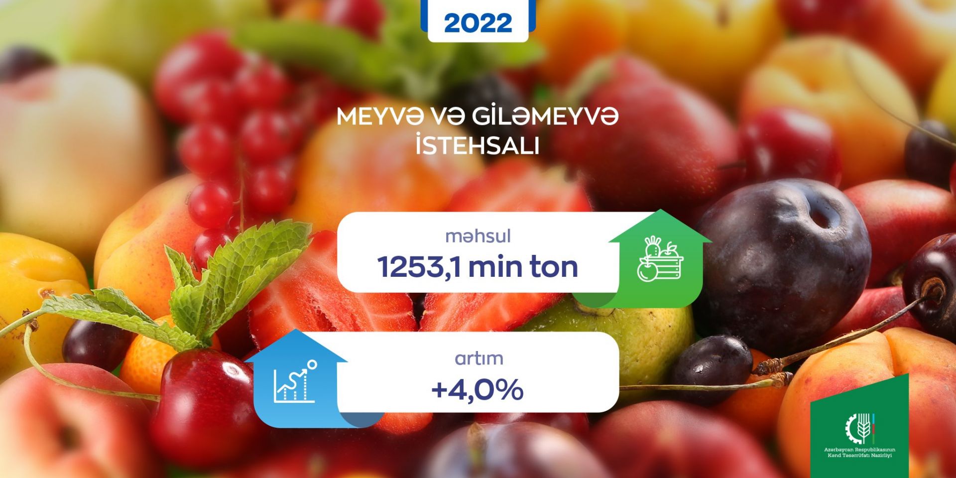 Production of fruits and berries increases in Azerbaijan in 2022