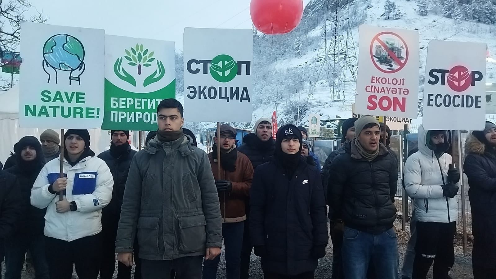 Non-stop vigil of Azerbaijani eco-activists on Lachin road marks Day 57 - Gallery Image