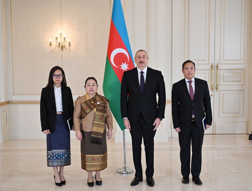 President Ilham Aliyev receives credentials of incoming ambassador of Laos [UPDATE] - Gallery Image