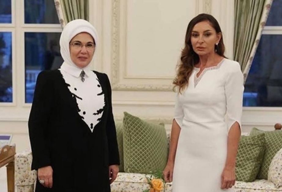 Turkiye's First Lady thanks Azerbaijani First Vice-President Mehriban Aliyeva