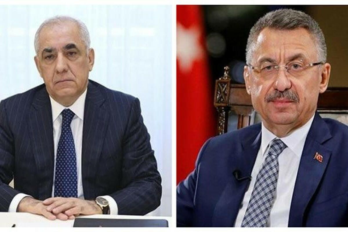 Azerbaijani premier calls Turkiye's VP over devastating quake