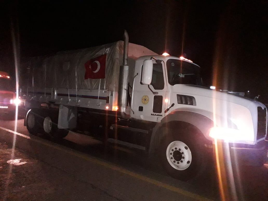 Azerbaijani Emergencies Ministry continues sending humanitarian aid to Turkiye [PHOTO]