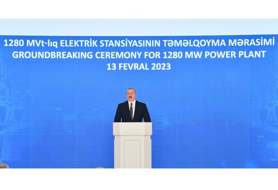 President Ilham Aliyev: New power plant will be another contribution to Europe's energy security