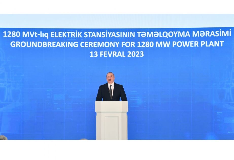 President: New power station will be built using domestic resources of Azerbaijan