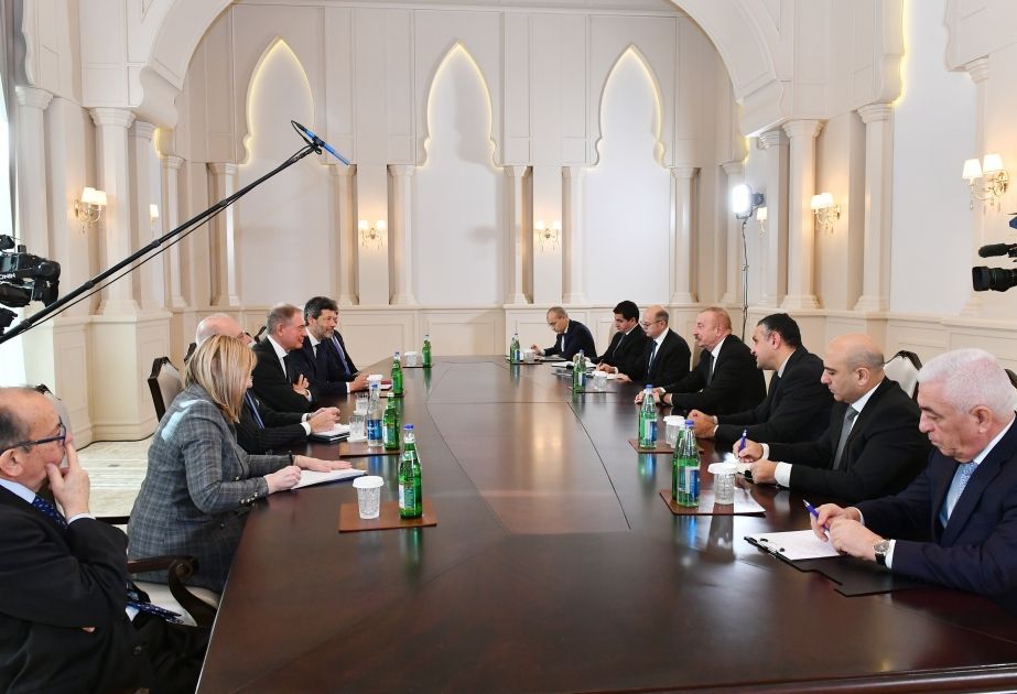 President Ilham Aliyev receives Minister of Enterprises and Made in Italy