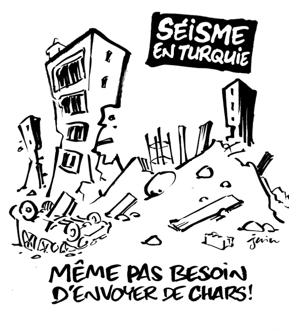 Charlie Hebdo cartoon on Türkiye's quake disaster inhumane & callous