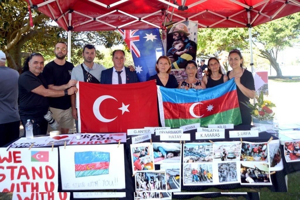 Azerbaijanis in Australia fundraise for Turkiye's quake victims [PHOTO]