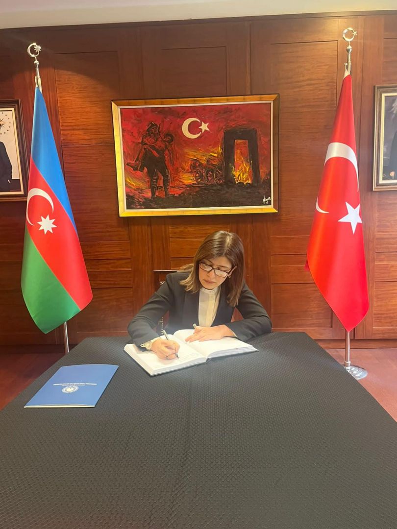 Turkic Culture & Heritage Foundation head expresses condolences to Turkiye [PHOTO] - Gallery Image