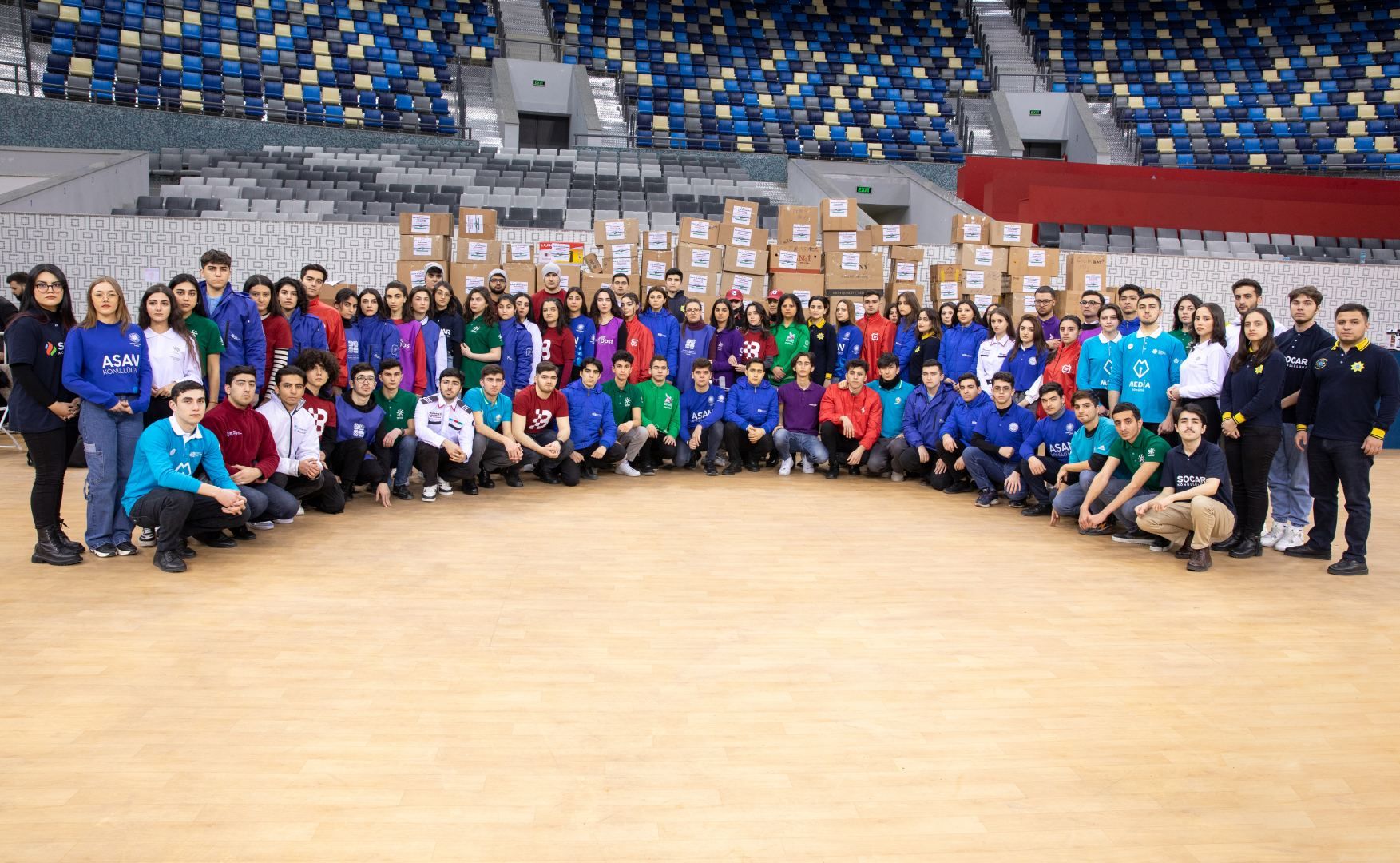 Azerbaijani volunteers address First Lady Mehriban Aliyeva