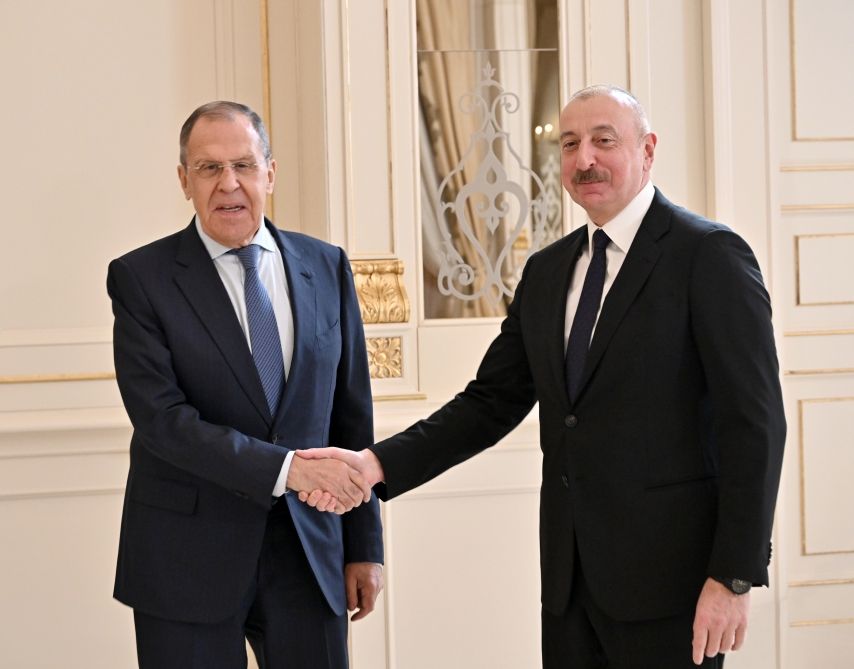 President Ilham Aliyev receives Russian Foreign Minister Sergey Lavrov [UPDATE]