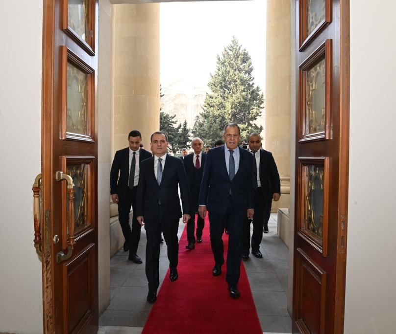 Azerbaijani & Russian top diplomats holding meeting [PHOTO]
