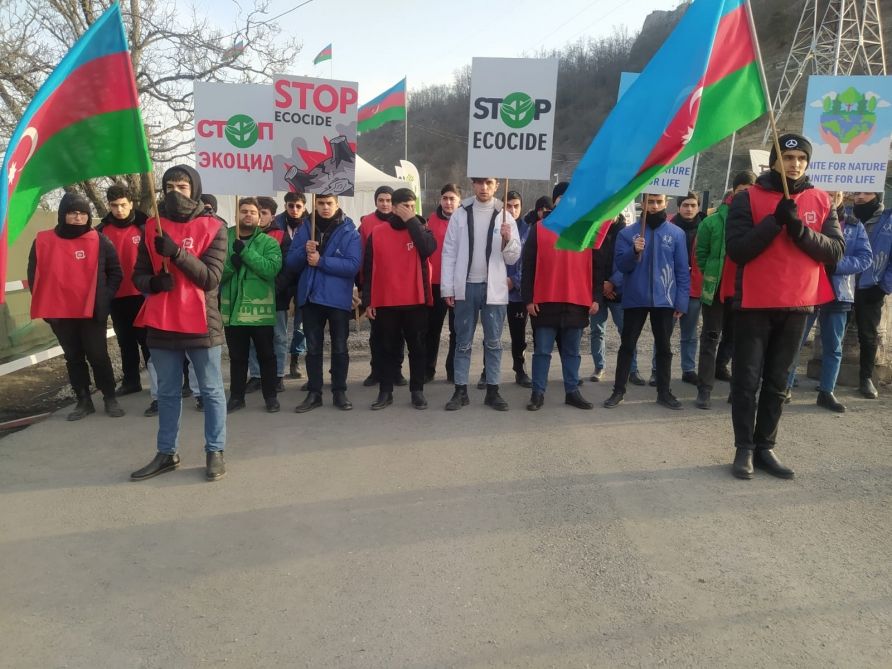 Day 80: Azerbaijani eco-activists’ vigil on major Karabakh road continues