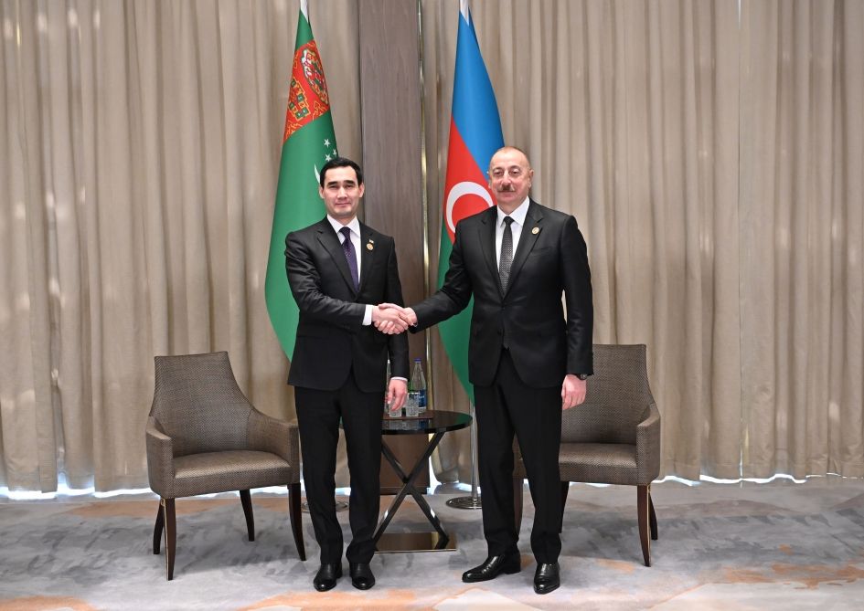 President Ilham Aliyev met with President of Turkmenistan Serdar Berdimuhamedov [UPDATE]