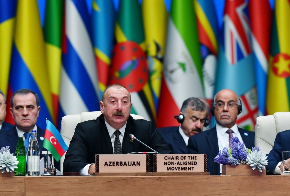 President Ilham Aliyev thanks NAM countries for supporting just position of Azerbaijan