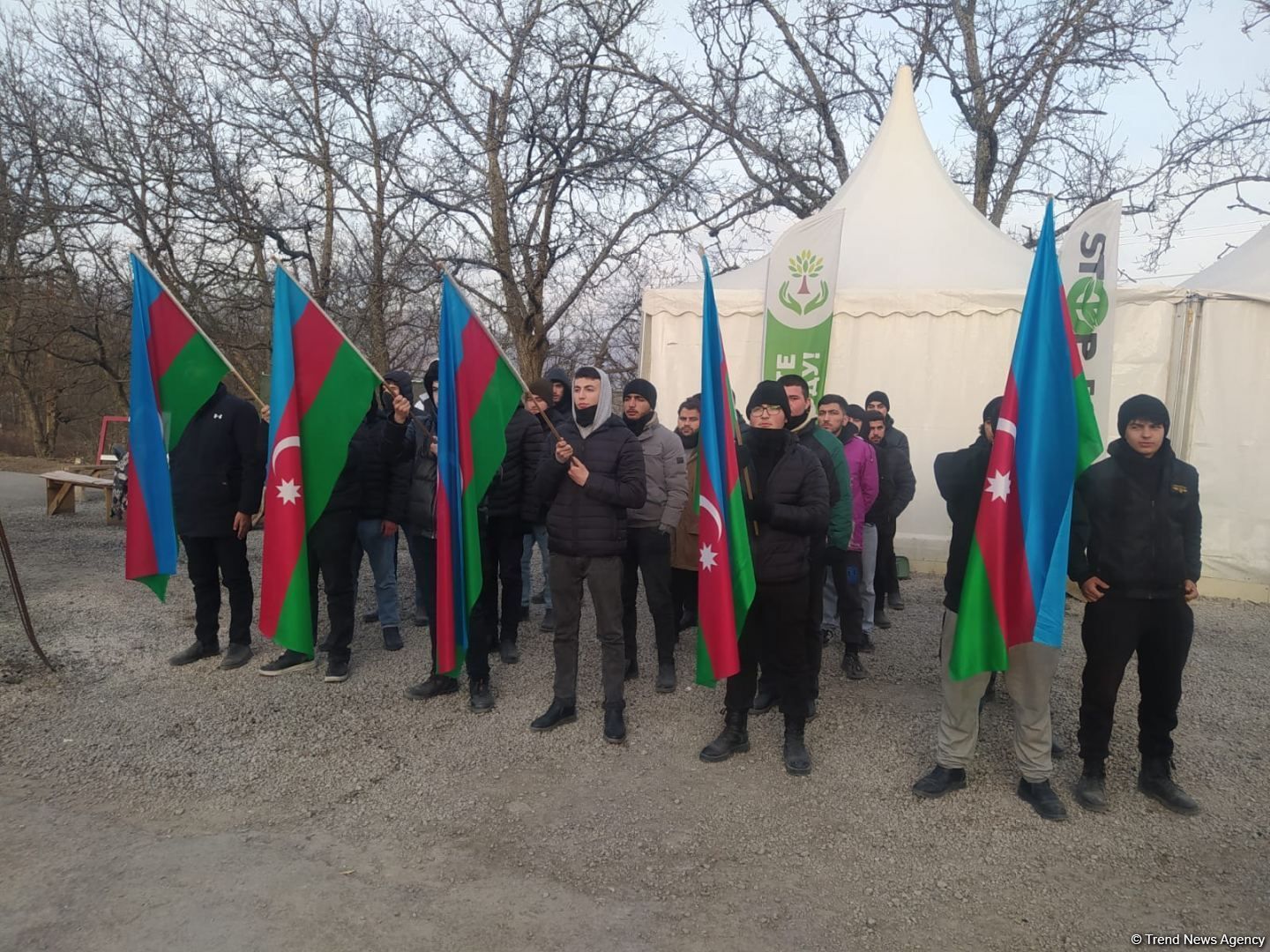 Azerbaijani eco-activists' vigil on major Karabakh road stands tall for over 80 days