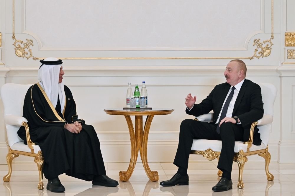 President Ilham Aliyev receives member of UAE Federal Supreme Council [PHOTO/VIDEO]