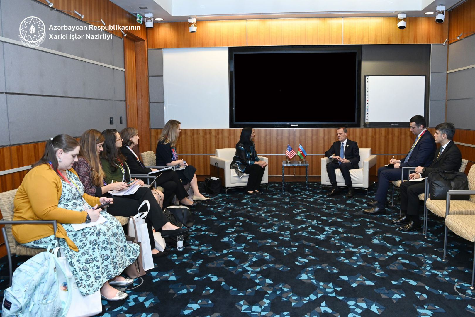 Azerbaijan's Jeyhun Bayramov, US diplomat discuss regional situation, bilateral relations [PHOTO]