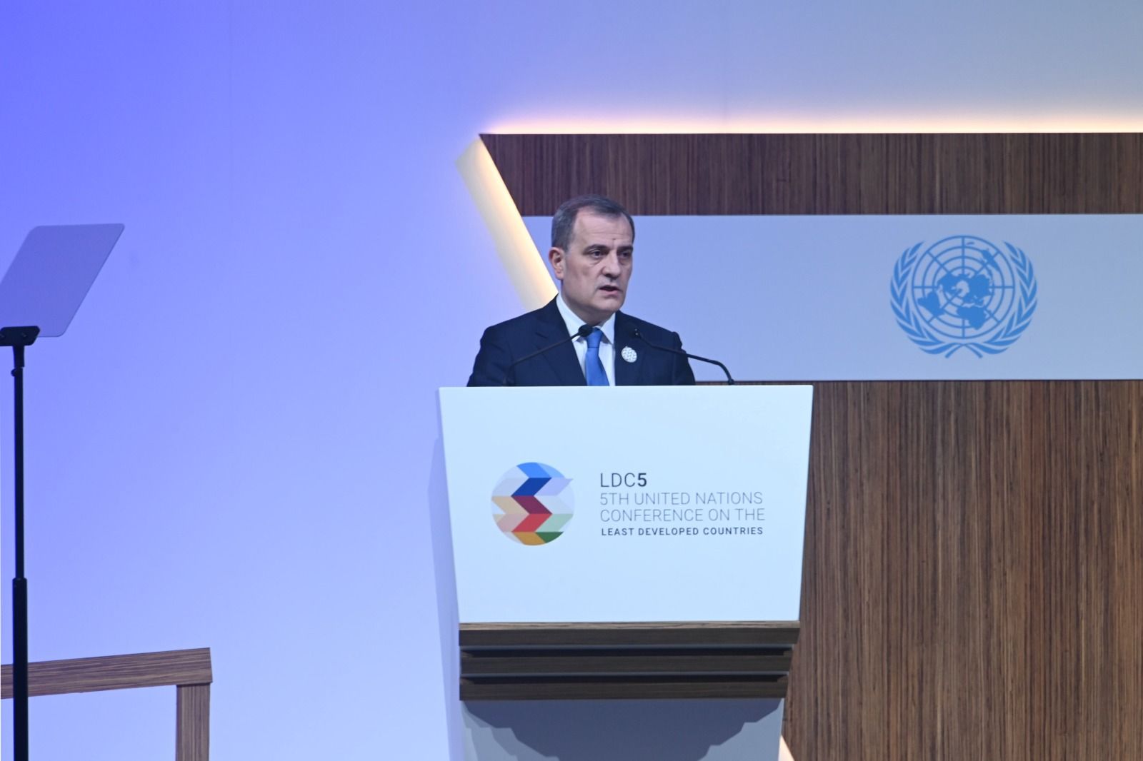 Jeyhun Bayramov delivers speech at the Fifth UN Conference on Least Developed Countries [PHOTO]