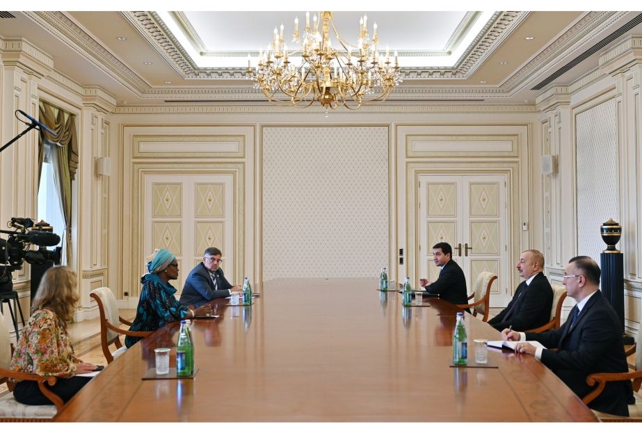 President Ilham Aliyev receives Executive Director of the Joint United Nations Programme on HIV/AIDS [UPDATE]