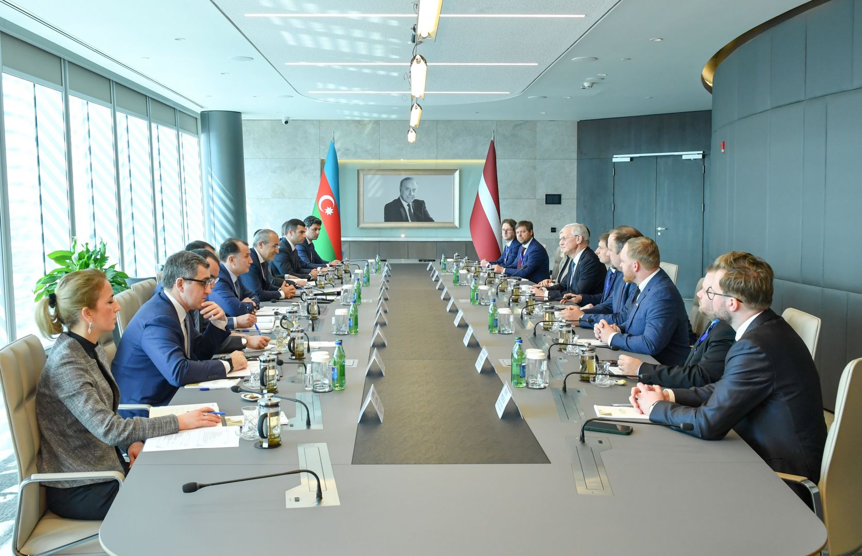 Azerbaijan, Latvia discuss trade & economic relations [PHOTOS]