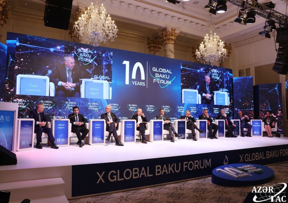 Third panel session themed "Reinventing multiculturalism: a new era of nonalignment?” conducted within 10th Global Baku Forum