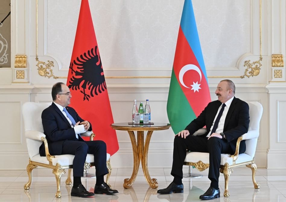 President Ilham Aliyev meets President of Albania Bajram Begaj