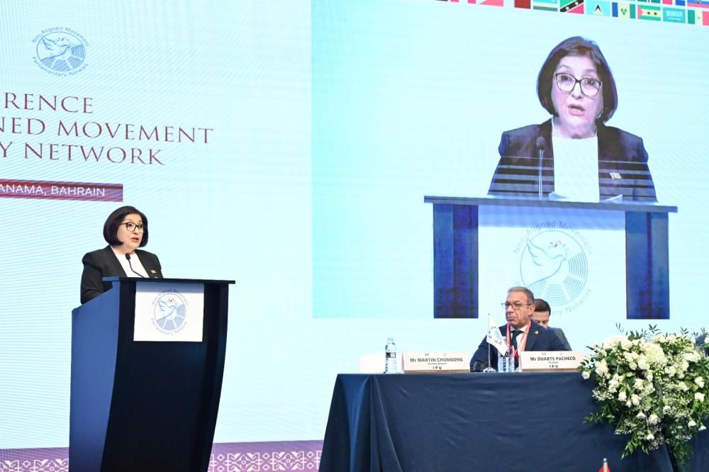 Azerbaijani Parliamentary Speaker addresses NAM Parliamentary Network conference