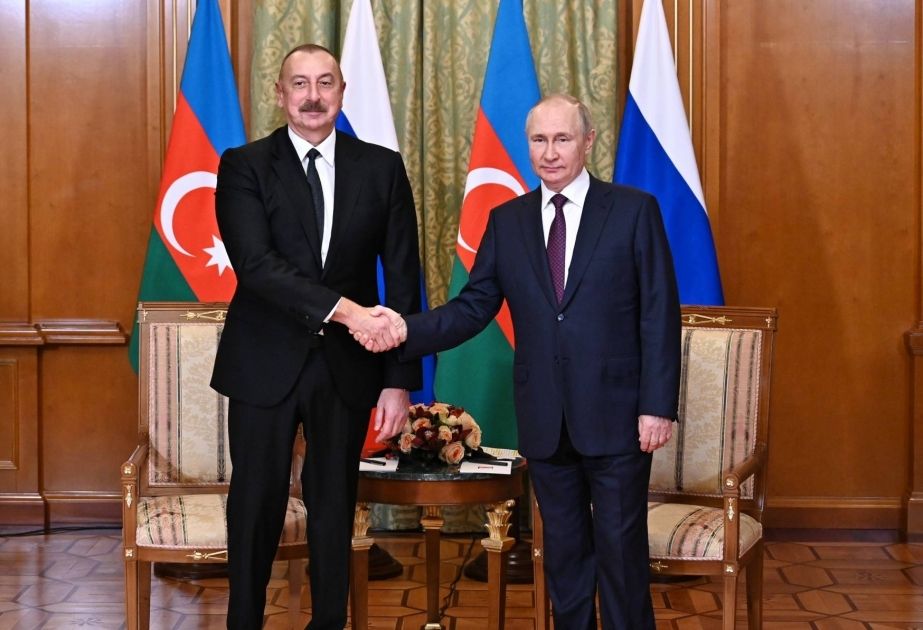 Azerbaijani, Russian presidents discuss ensuring security & stability in South Caucasus