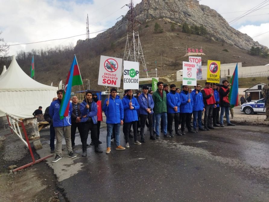 Day 98: Azerbaijani eco-activists' vigil on Lachin–Khankendi road stands tall [PHOTOS]