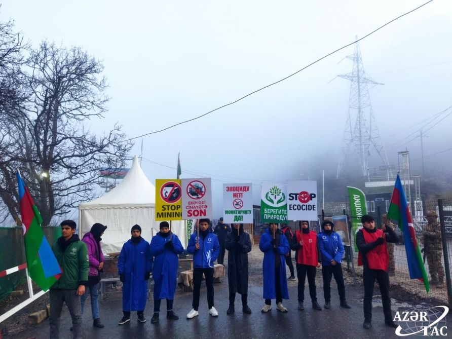 Azerbaijani eco-activists nearing 100th day of protest on Lachin–Khankendi road [PHOTOS]