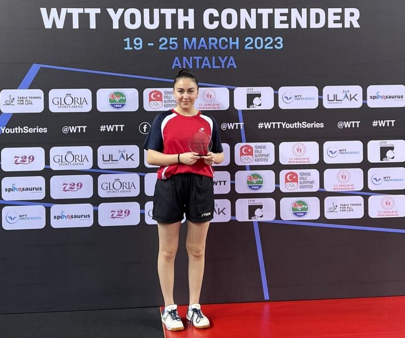 Azerbaijani table tennis players win two medals in Turkiye [PHOTOS] - Gallery Image