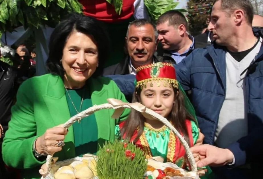 Georgian president congratulates Georgian Azerbaijanis on occasion of Novruz