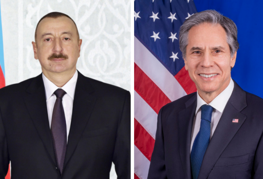 President Aliyev to Blinken: About 10,000 Armenian servicemen are in Azerbaijani territory
