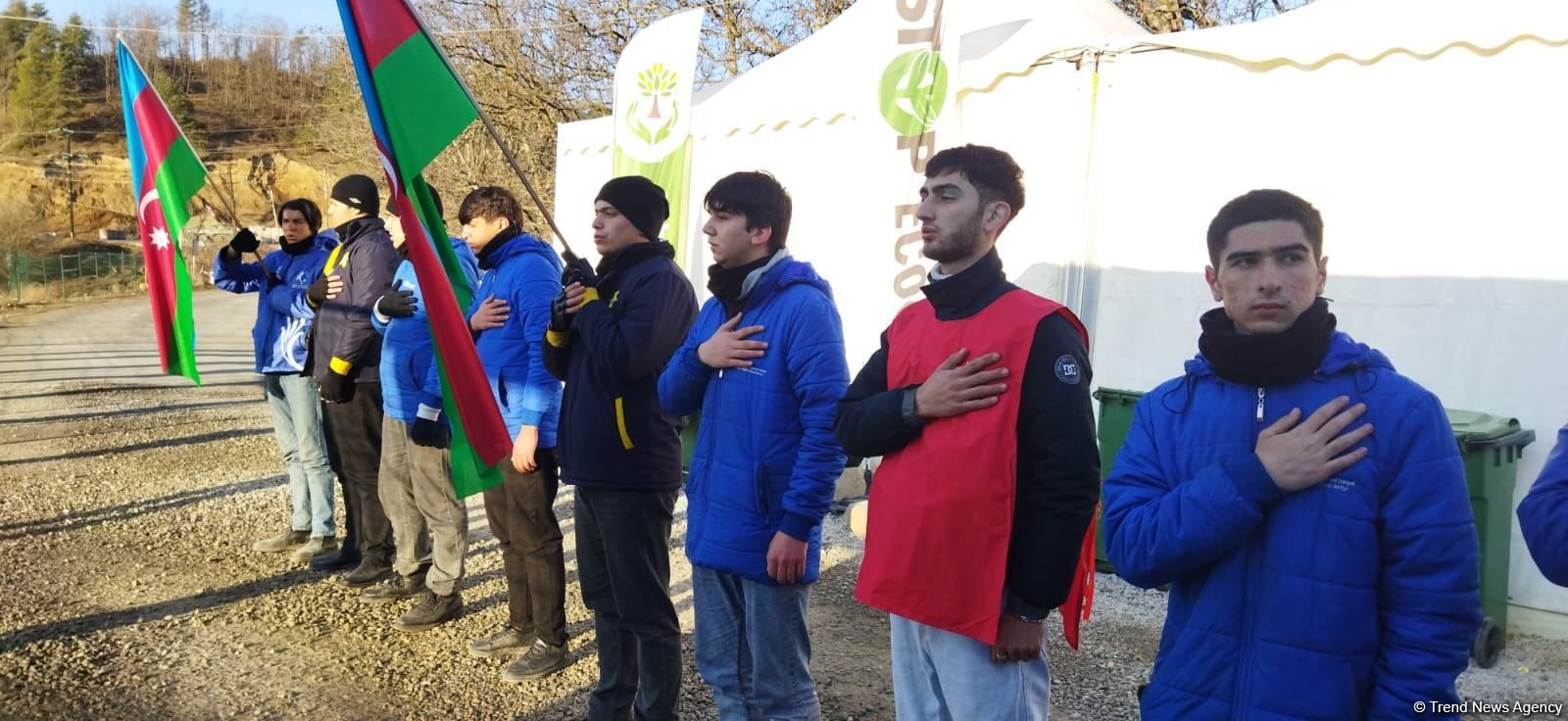 Day 103: Eco-activists chant slogans on environmental protection near Shusha [PHOTOS]