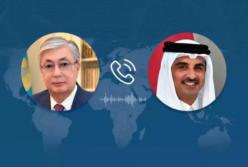 President of Kazakhstan holds phone talk with Amir of Qatar