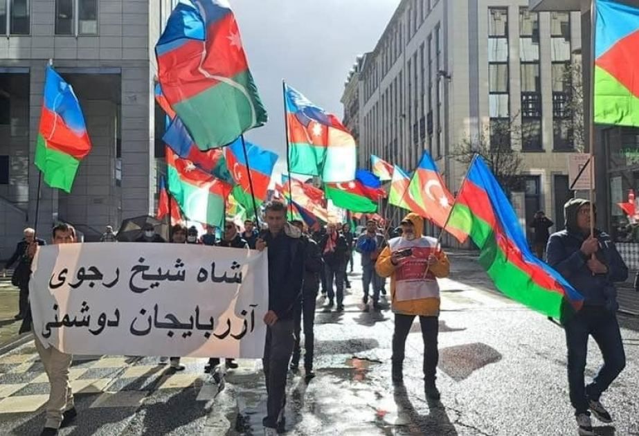 South Azerbaijanis hold large rally in Brussels