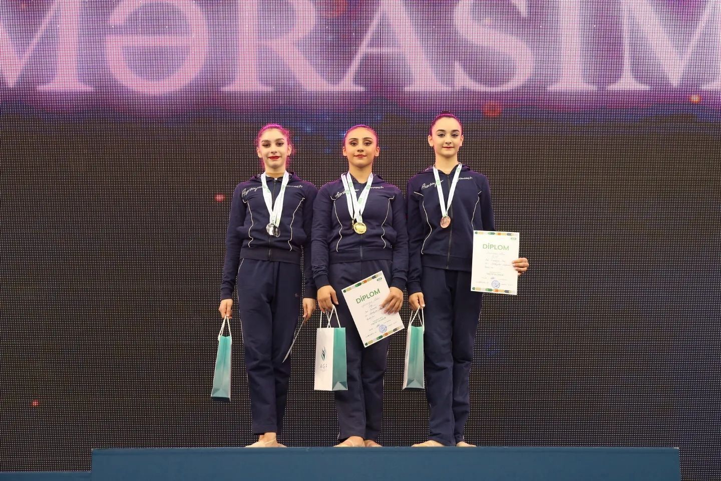 Azerbaijan Rhythmic Gymnastics Championship: awarding ceremony [PHOTO]