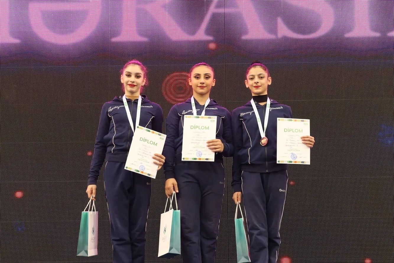 Azerbaijan Rhythmic Gymnastics Championship: awarding ceremony [PHOTO] - Gallery Image