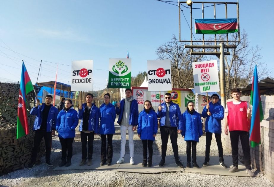 Day 107: Azerbaijani eco-activists keep peaceful protest on Lachin–Khankandi road going