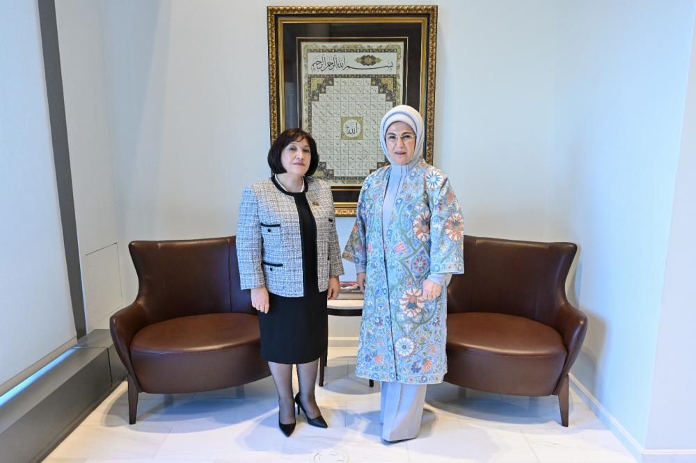 Azerbaijani Parliamentary Speaker, Turkiye's First Lady mull relations in New York [PHOTOS]