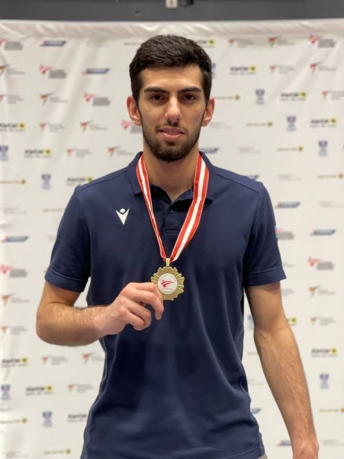 Azerbaijani taekwondo fighters return to home with gold & bronze from Austria [PHOTOS]