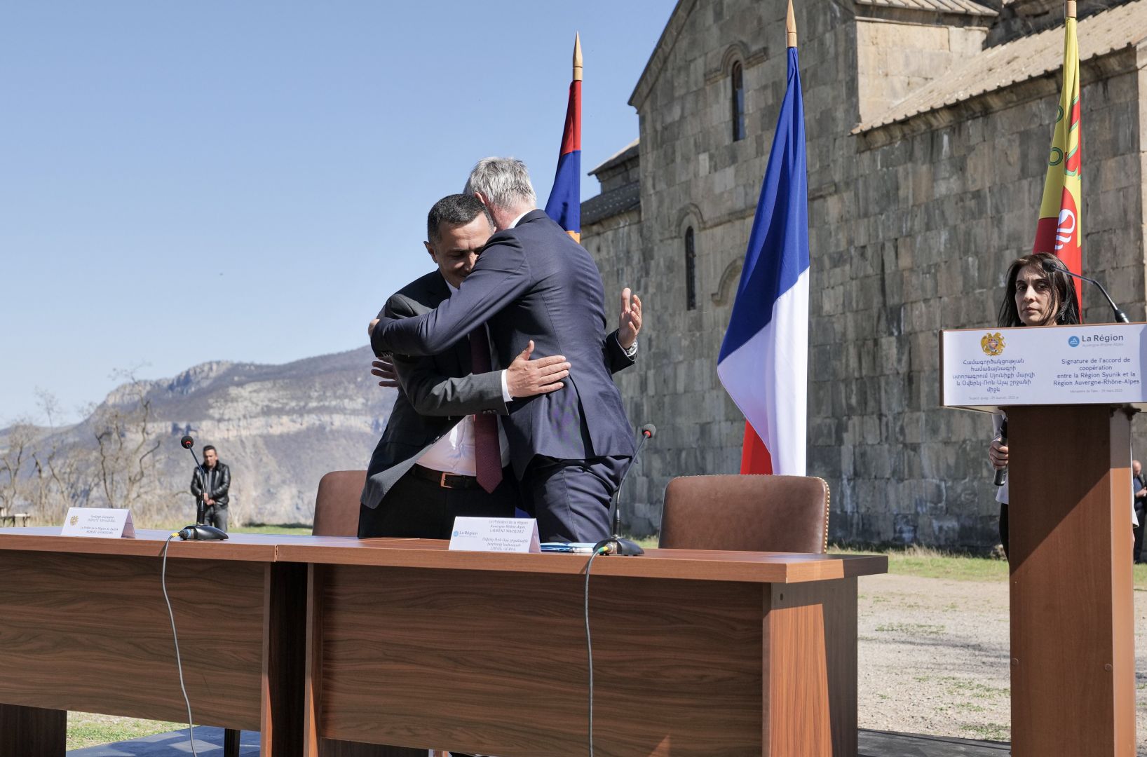 French drama of Armenian love: Laurent's being aghast at Azerbaijan flag in Karabakh