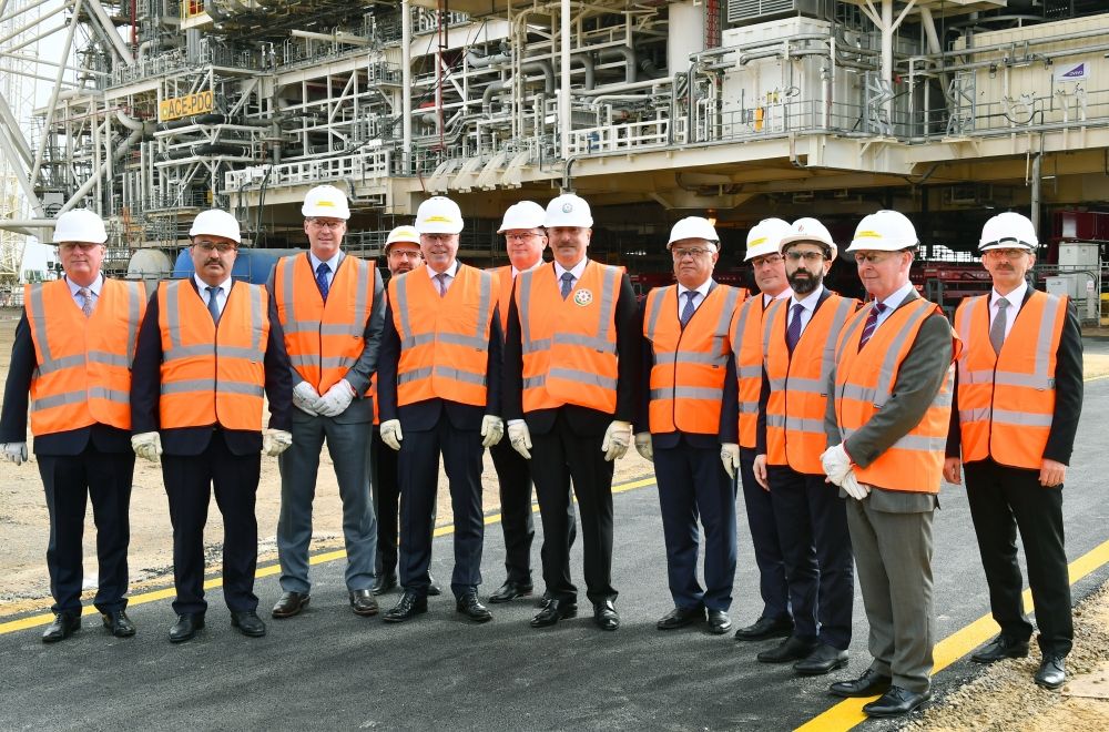 President Ilham Aliyev attends sail-away ceremony for Azeri-Central-East platform topsides [UPDATE]