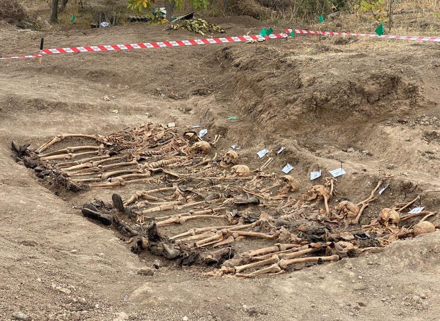 Human bones found during excavation in Aghdam