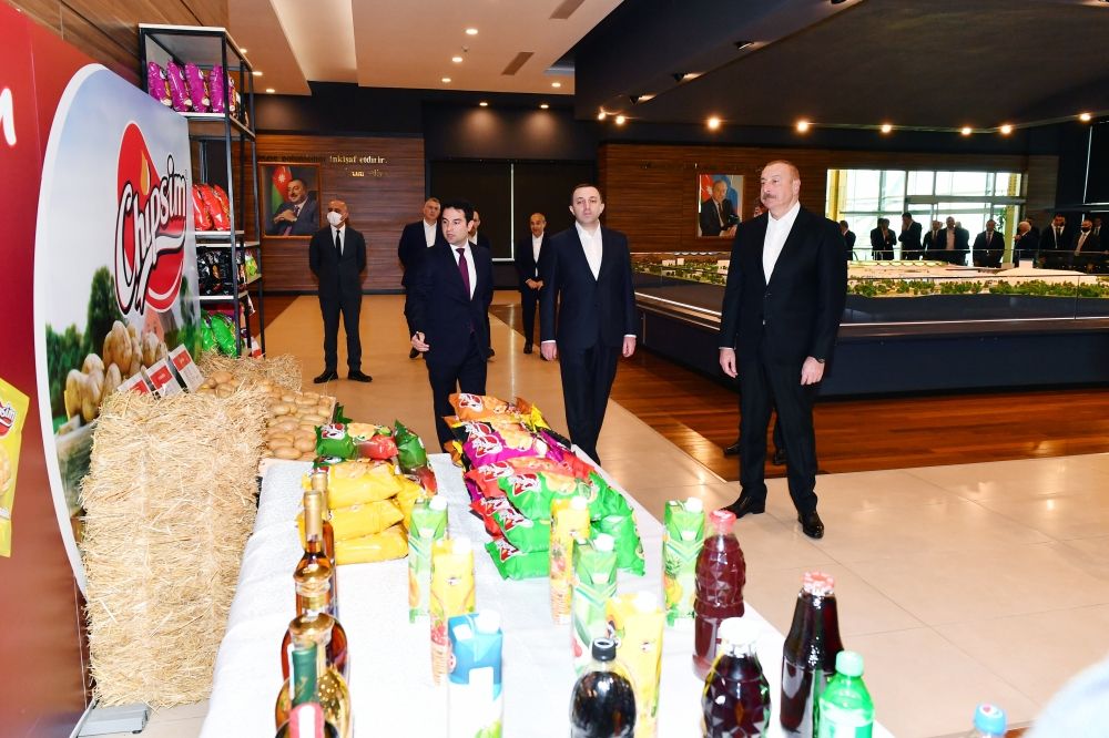 President Ilham Aliyev and Prime Minister Irakli Garibashvili visit Gabala Food Village [PHOTOS]