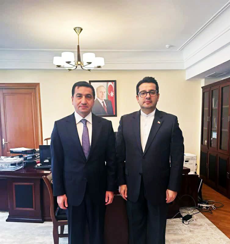 Aide to Azerbaijani President receives Iran's envoy to Baku