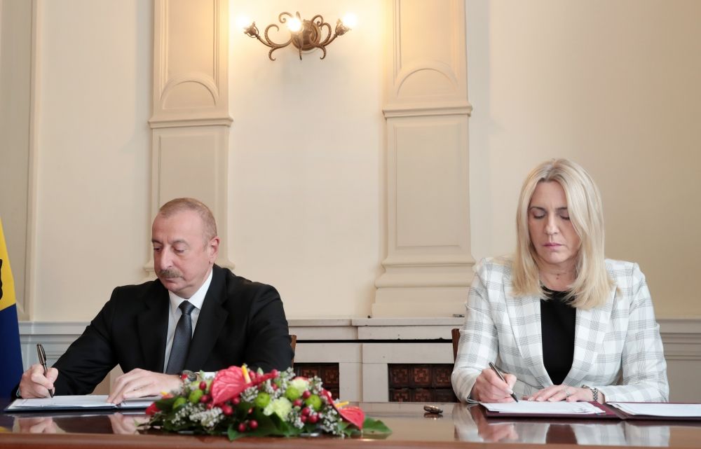Azerbaijan, Bosnia and Herzegovina sign Declaration on strategic partnership [PHOTOS/VIDEO]