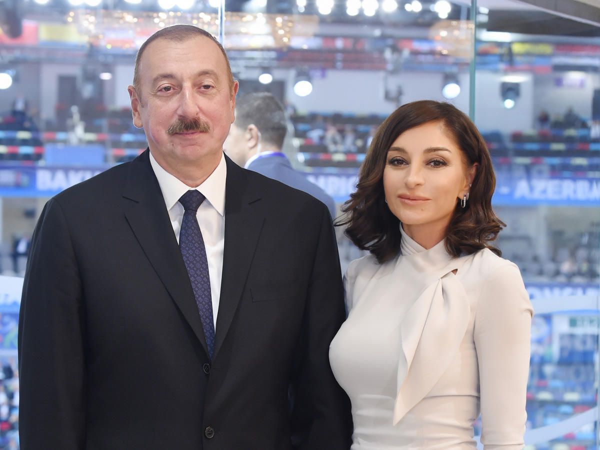 Azerbaijan's President and First Lady congratulate Turkish medalists of European Championship held in Yerevan