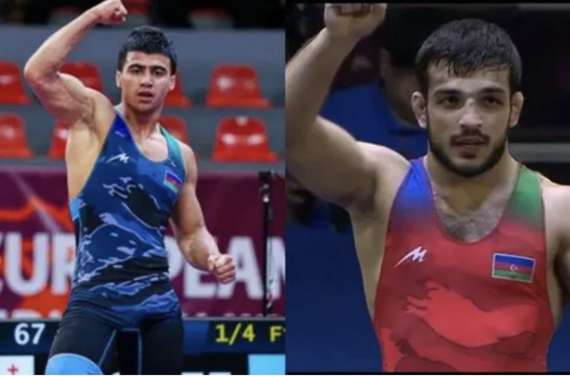 Two Azerbaijani Greco-Roman wrestlers crowned European champions